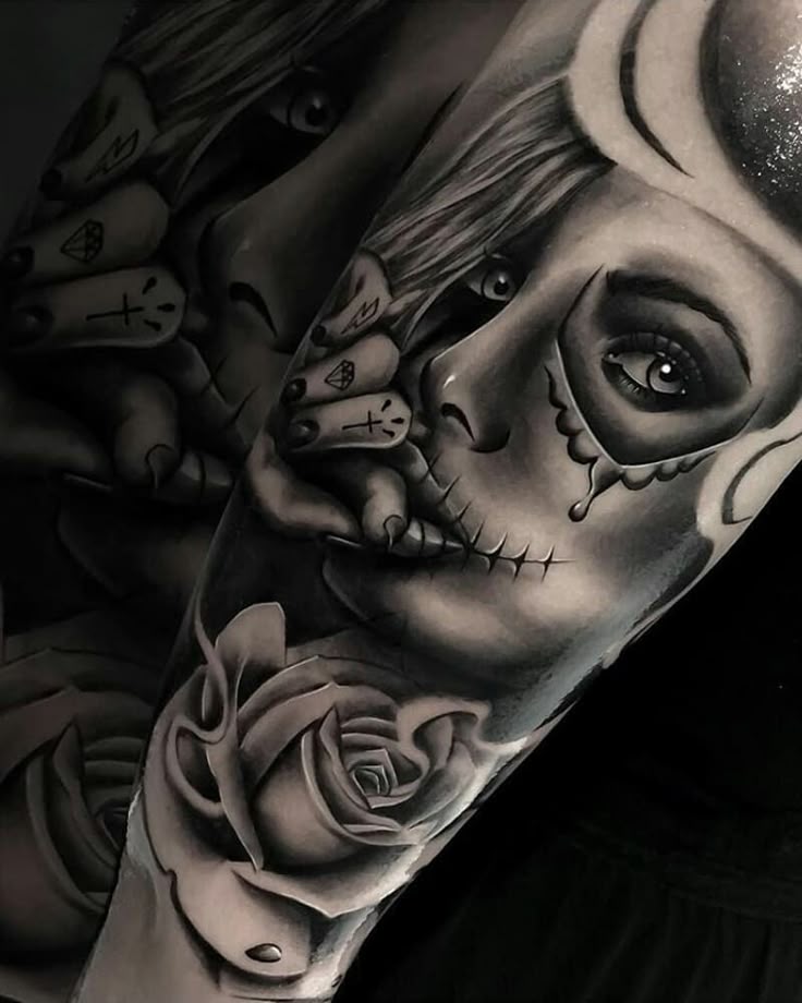 Celebrate Life and Death With These Awesome Day of the Dead Tattoos -  KickAss Things
