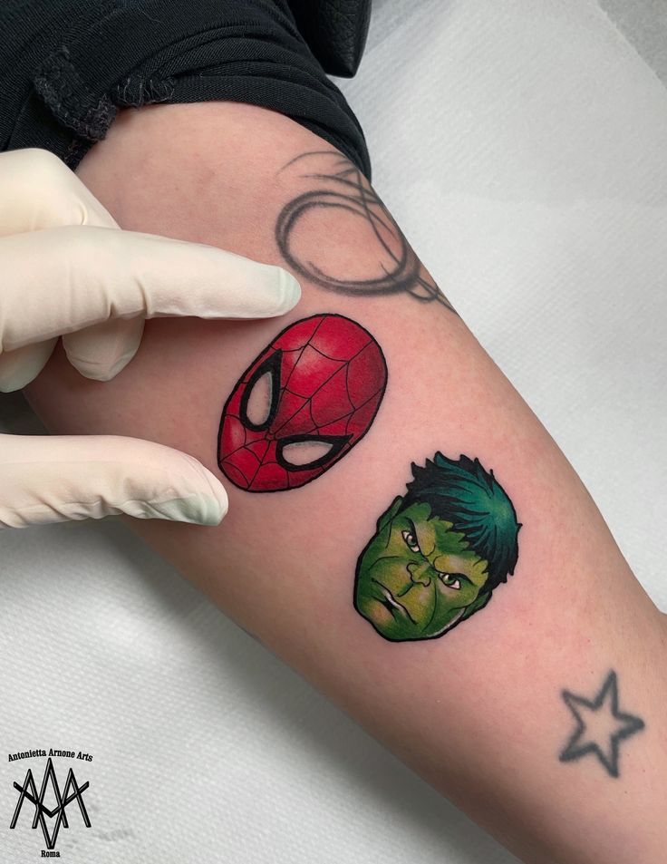 Marvel heroes tattoo