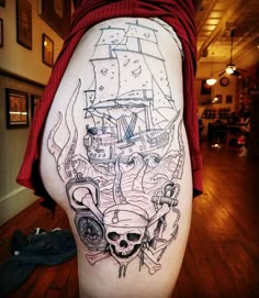 Discover 16 Jack Sparrow Tattoos and Pirate Tattoo Ideas | pirate ship  tattoos, pirate art, kaptan jack sparrow and more
