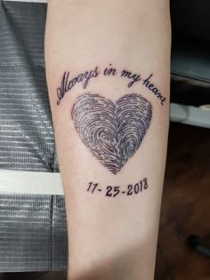 Thumbprint Tattoo Memory
