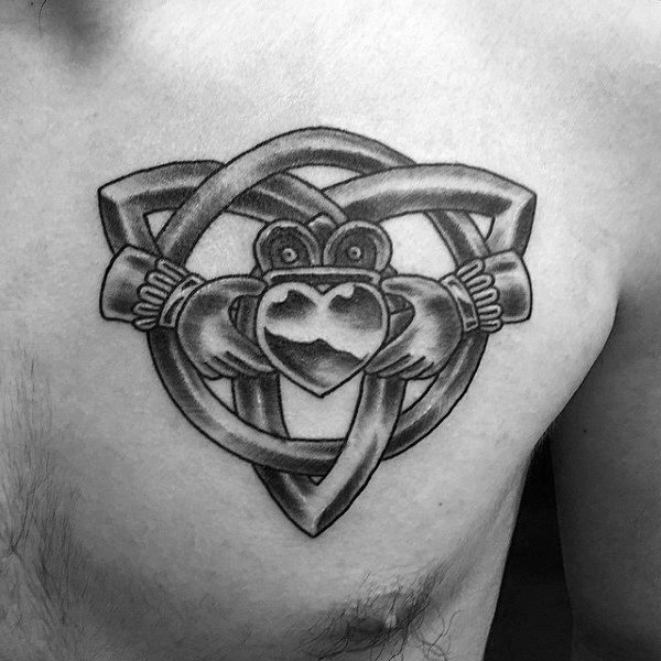 50 Claddagh Tattoo Designs for Men