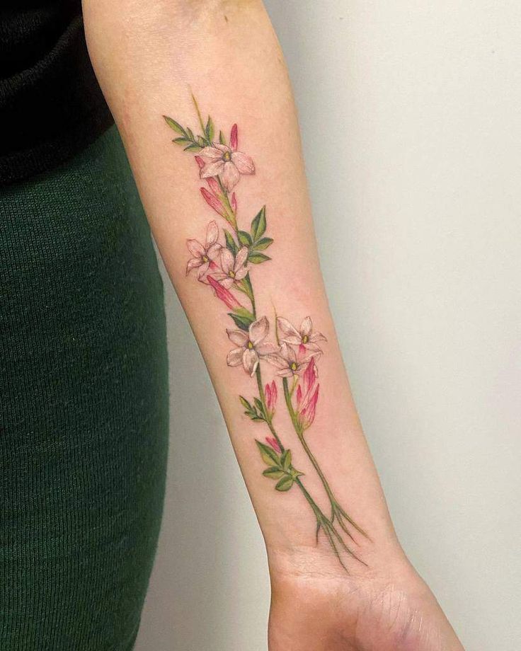 Jasmine Flower Tattoo Ideas Celebrating Delicate Beauty