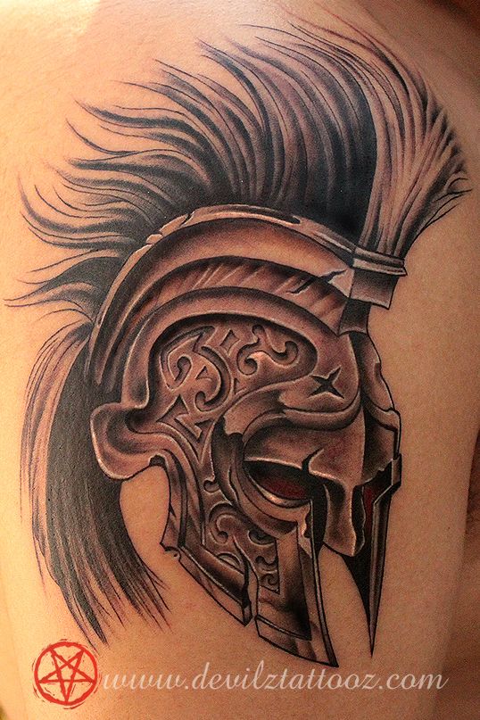 Pin by Grifo . on Tattoos | Spartan tattoo, Helmet tattoo, Spartan helmet  tattoo