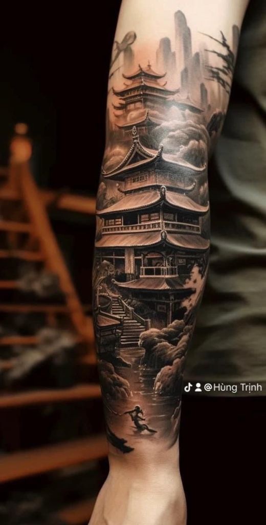210+ Beautiful Temple Tattoos Designs (2024)