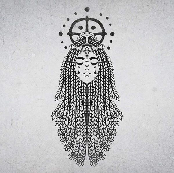 Freya Norse Goddess Viking Pagan Wicca Deity Tattoo Idea Simple Aesthetic  Heathen Shaman Grunge