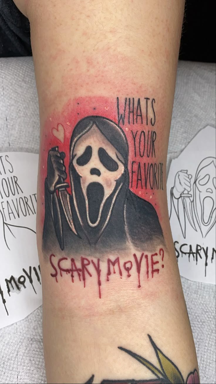 Ghostface tattoo