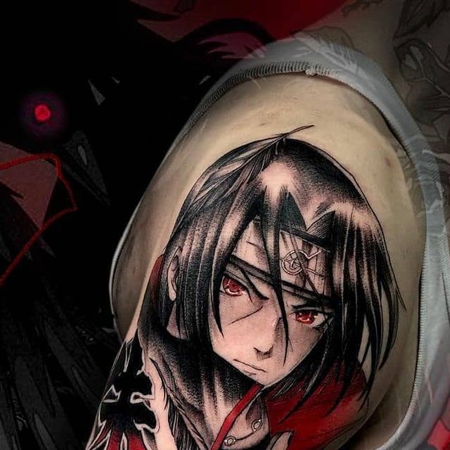🍥 Naruto Ink 🍥 | 83k on Instagram: "| Uchiha Itachi tattoo done by:  @sadkaya 🔥 Tag #Narutoink to be featured on this page 🗯 Don't forget to  follow and share… |
