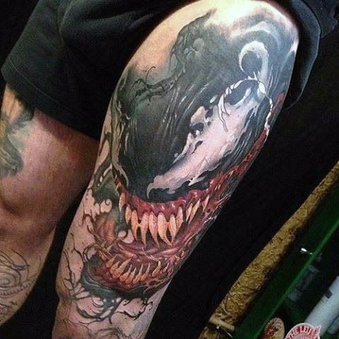57 Venom Tattoo Designs for Men