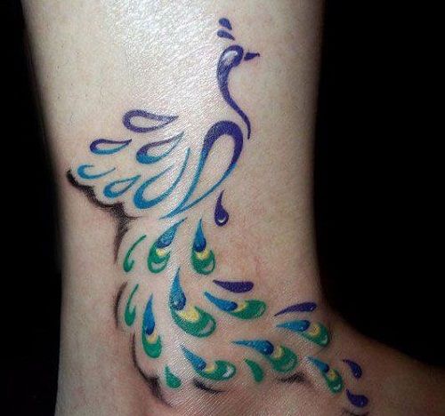 61 Beautiful Peacock Tattoo Pictures and Designs