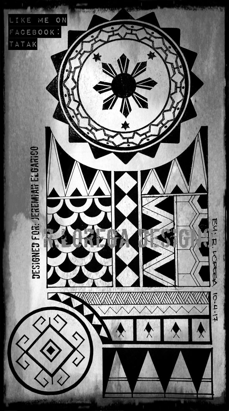 Contemporary Filipino Tribal Tattoo designs (Shoulder to elbow piece)