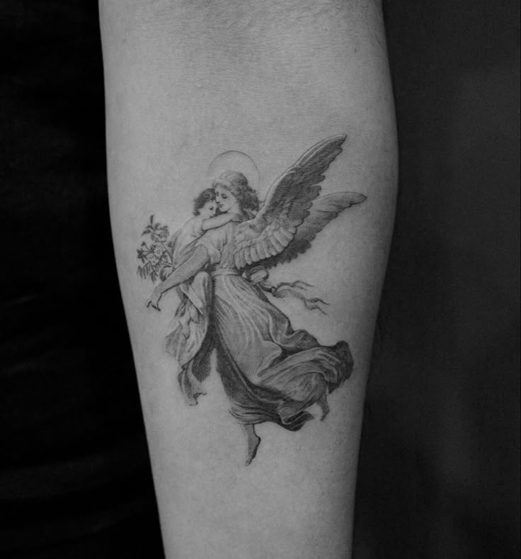 140+ Gorgeous Guardian Angel Tattoos Designs With Meanings (2025)