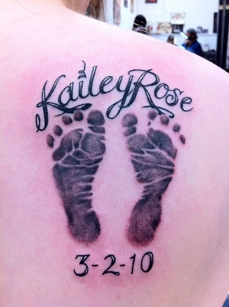 thinking of something like this with 1 of each of my kids footprints