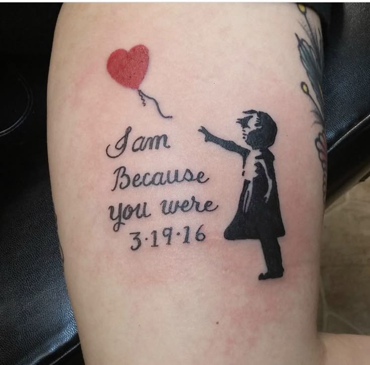 In memory of Grandma #tattoo #banksy #inmemory