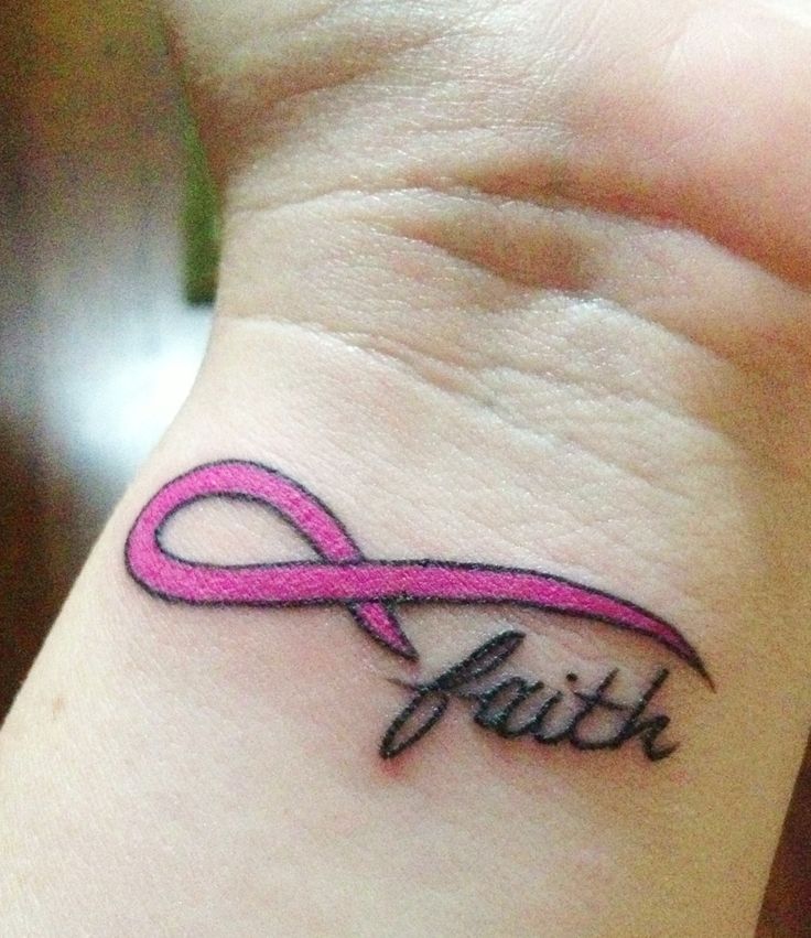 Cancer ribbon tattoos