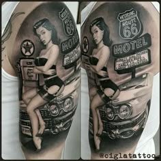 7 Tattoo ideas to save today | pin up, pin up girl vintage, pin up girl tattoo and more