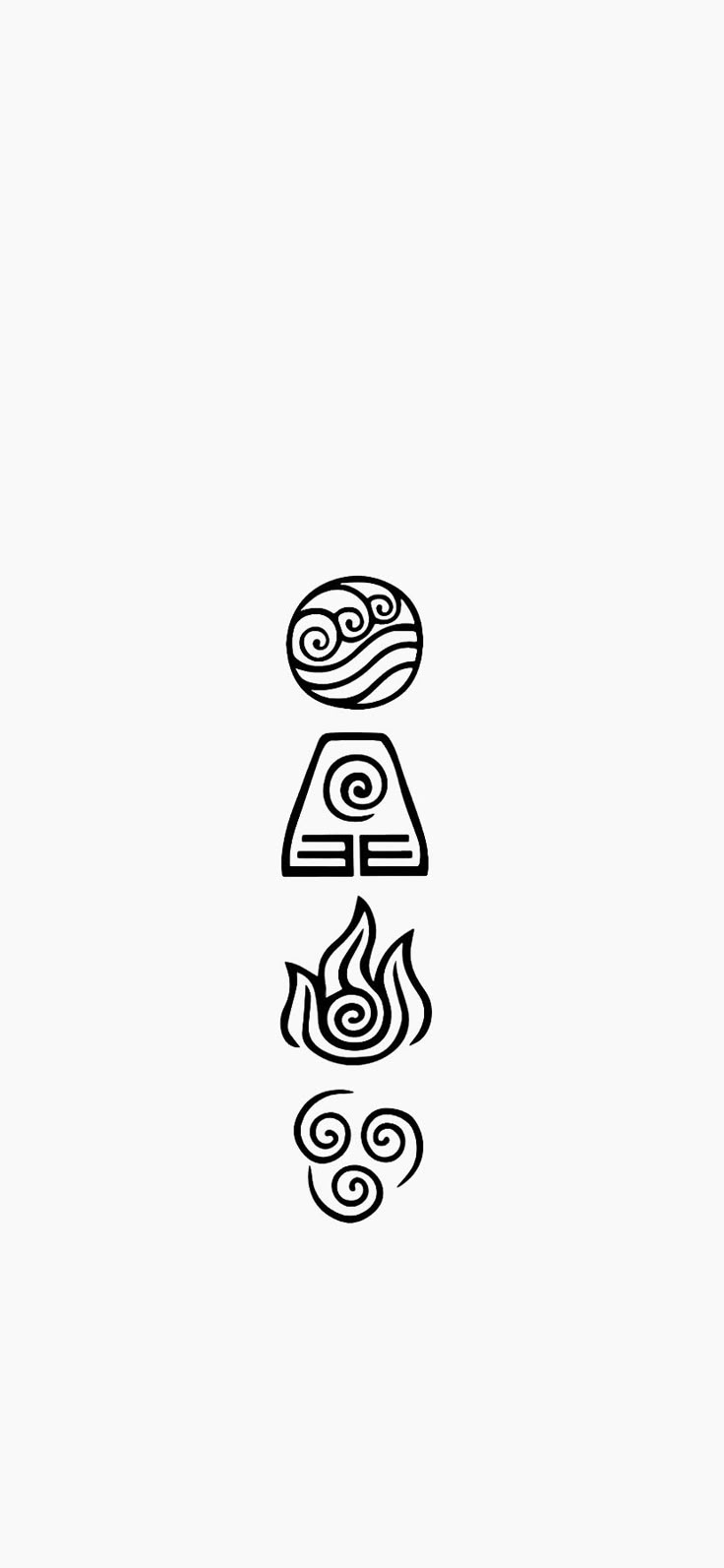 Minimalist Avatar Tattoo Design