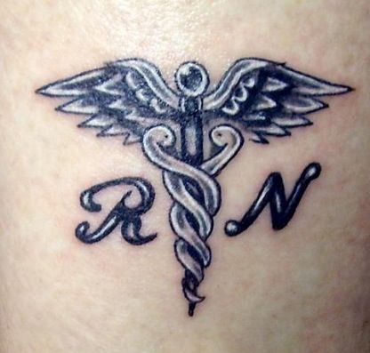 Future nurse tattoo...with lpn instead. Like the coloring.
