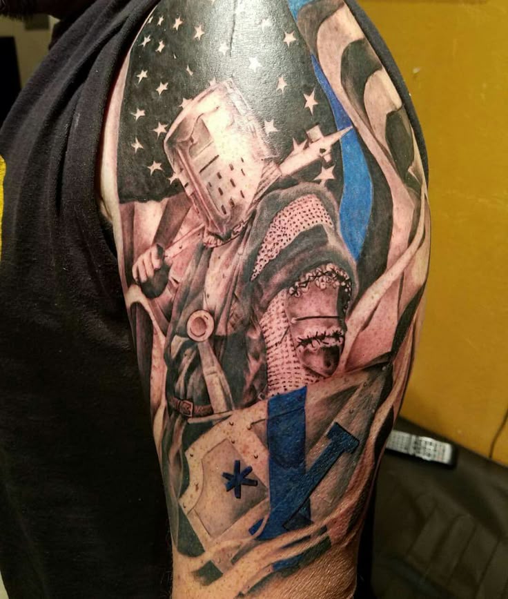 Police Spartan Tattoo