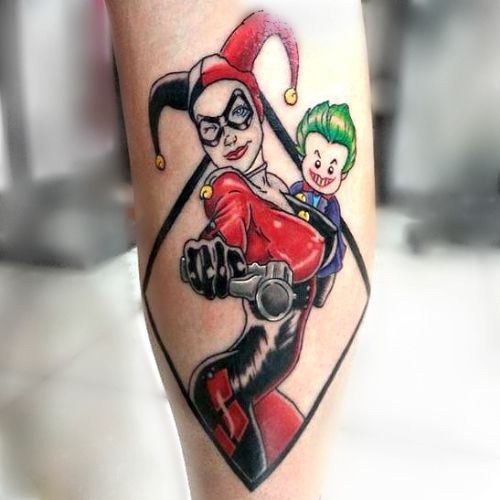 Harley Quinn and The Joker Tattoo Idea