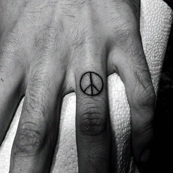 71 Cool Peace Sign Tattoos for Men