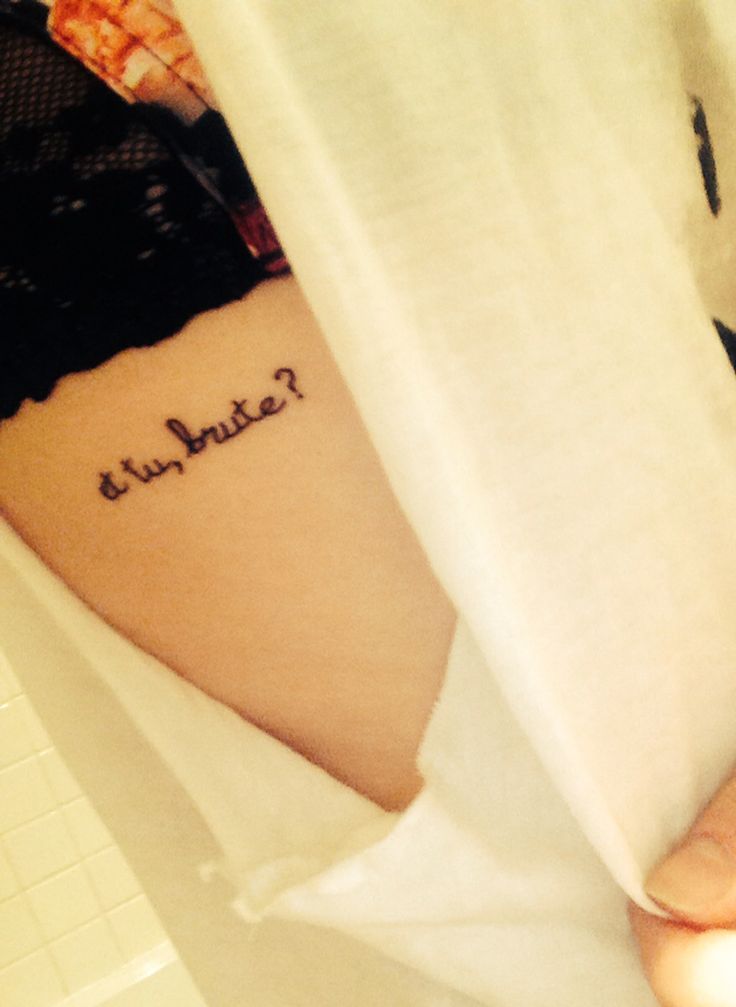 Tiny tattoo. Shakespeare- Julius Caesar.