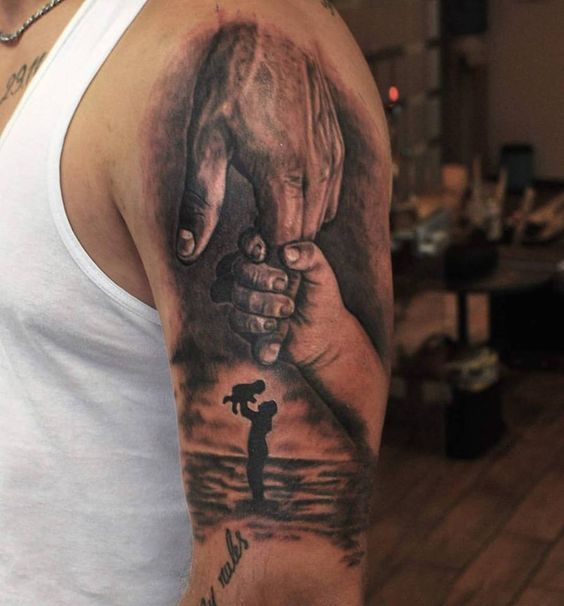 150+ Cool Father Son Tattoos Ideas (2024) Symbols, Quotes & Baby Designs  for Dads