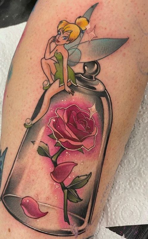 60+ Amazing Tinker Bell Tattoo Designs with Meanings, Ideas, and  Celebrities - Body Art Guru