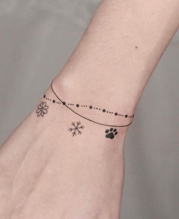 54 Bracelet Tattoos That Are Better Than Jewelry - Our Mindful Life