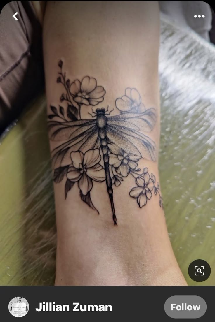 Pin by Janessa Womack on Tattoos in 2025 | Dragonfly tattoo, Tattoos for women flowers, Wrist