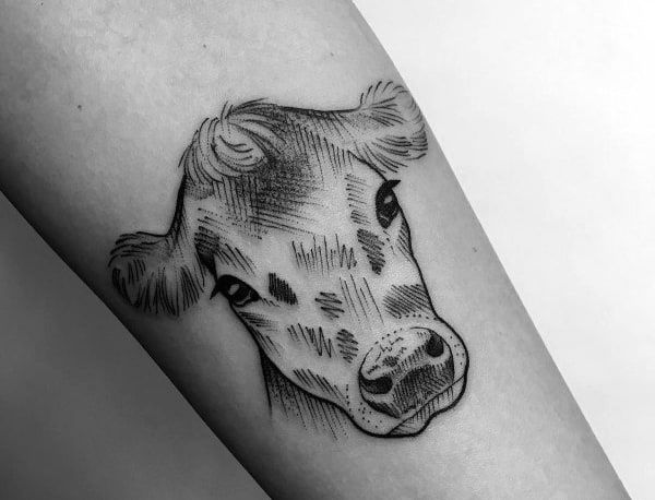 50 Great Cow Tattoo Designs for Men