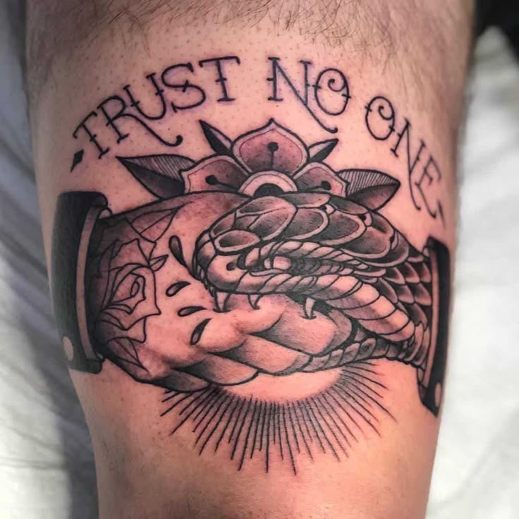 Top 69 Best Trust No One Tattoo Ideas2021 Inspiration Guide | First tattoo,  Picture tattoos, Tattoos