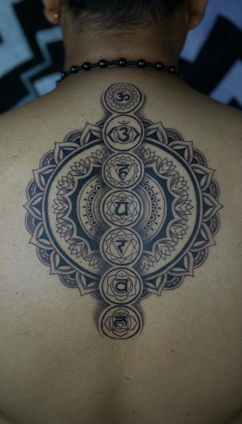 100 Chakra Tattoos For Balance and Harmony - Tattoo Me Now | Chakra tattoo,  Spine tattoos for women, Hand tattoos for guys