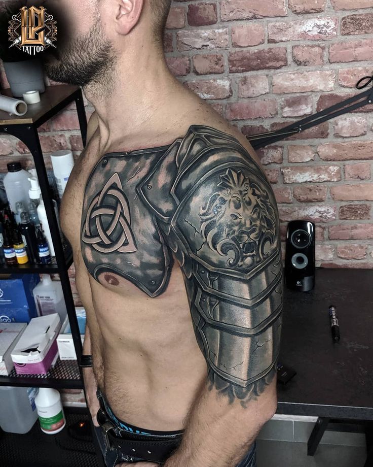 101 Amazing Armor Tattoo Designs For 2024!