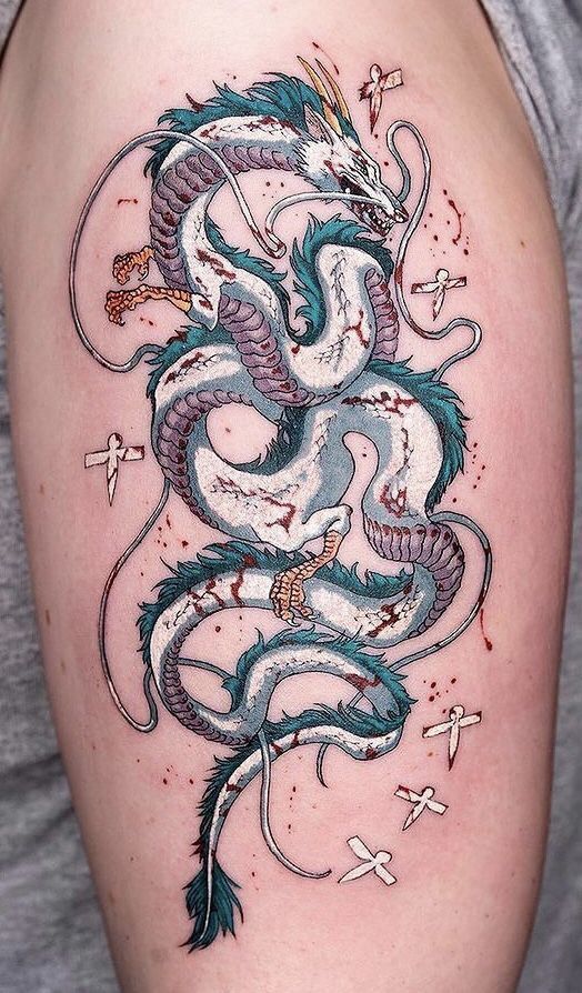 Top 50 Spirited Away Haku Dragon Tattoo Ideas New 2024
