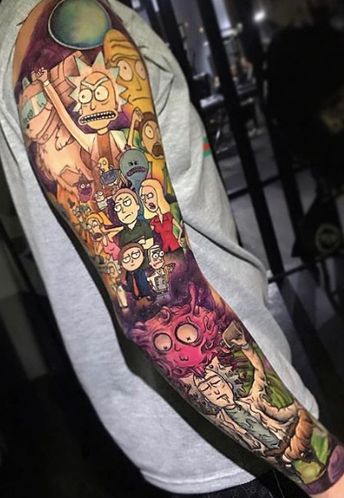 Best 40 Rick and Morty Tattoo Designs and Ideas - NSF News and Magazine