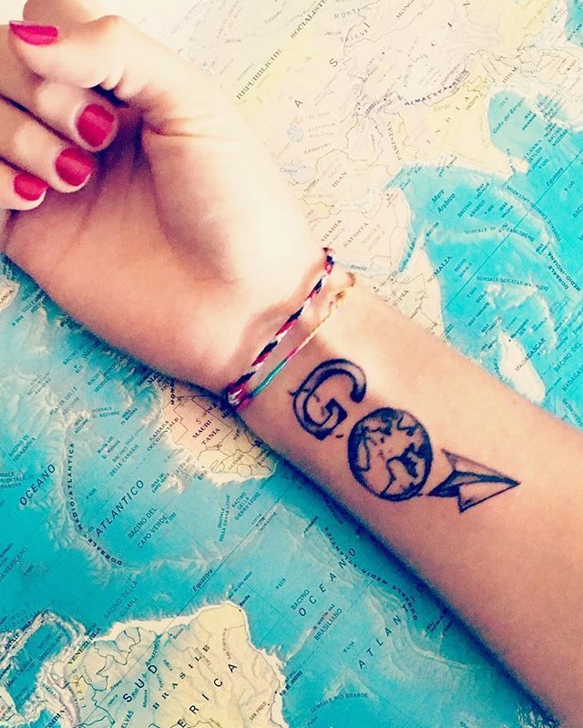 20 Globe Tattoos For Nomads With a Passion For Travel