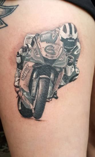65 Motorcycle Tattoos | Ideas, Designs ...