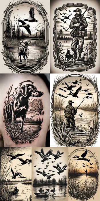20 Duck Hunting Tattoo Ideas: Inspiration for Your Next Ink - WaterfowlChoke