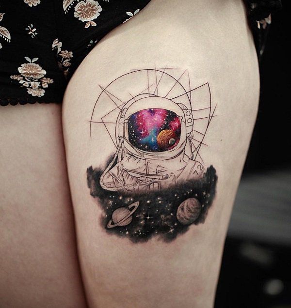 30+ Creative Astronaut Tattoo Ideas | Art and Design