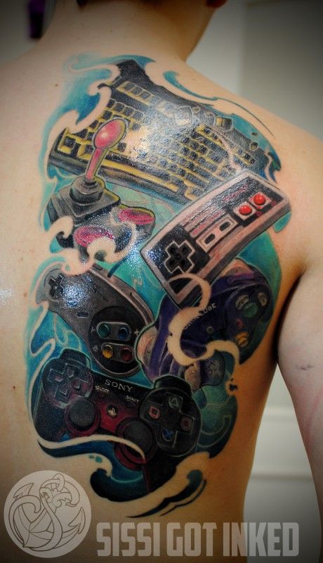 Pin by Tiago Bollick on Desenhos | Gaming tattoo, Tattoos, Tattoo designs  men