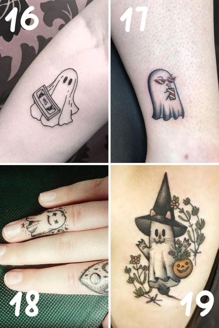 27 Ghost Tattoo Ideas {Cute + Spooky Designs}