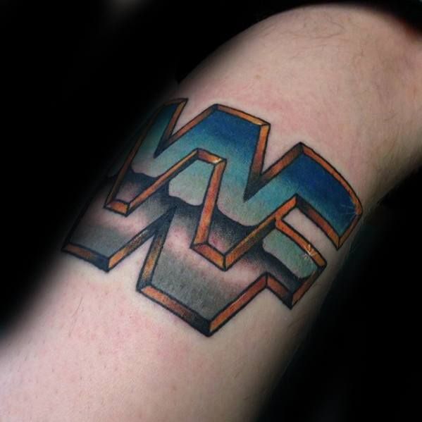 wwf wrestling logo tattoo
