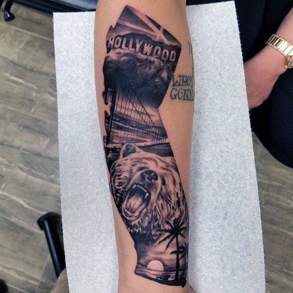 60 Creative Golden Gate Bridge Tattoos for Men