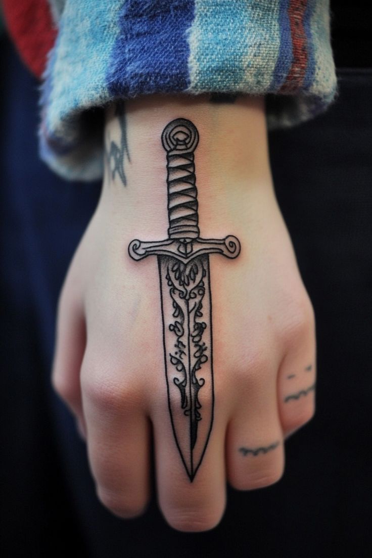 Dagger Tattoo Ideas Every Badass Woman Needs