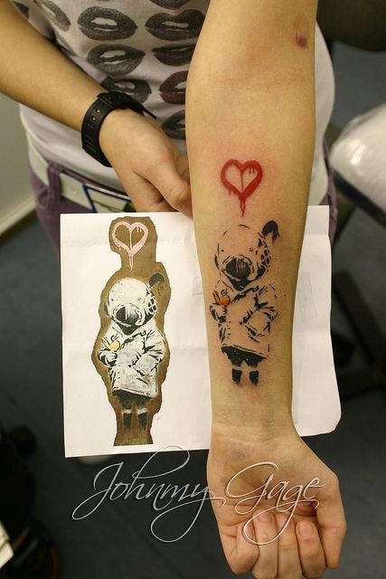 banksy tattoo 2