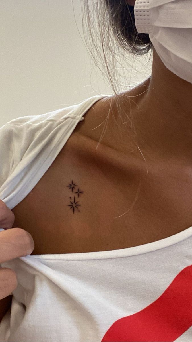 star tattoo ideas. collar bone tattoo. simple tattoo ideas. minimal tattoo  ideas