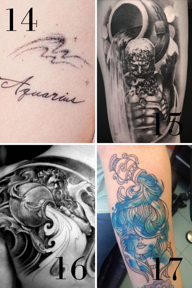 25 Badass Aquarius Tattoo Designs