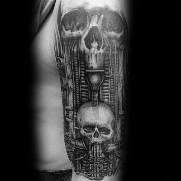 50 HR Giger Tattoo Designs for Men