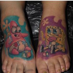 24 SpongeBob tattoos ideas | spongebob tattoo, tattoos, cute tattoos