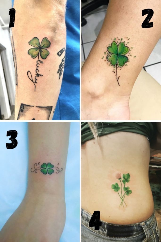 Luckiest Four Leaf Clover Tattoos